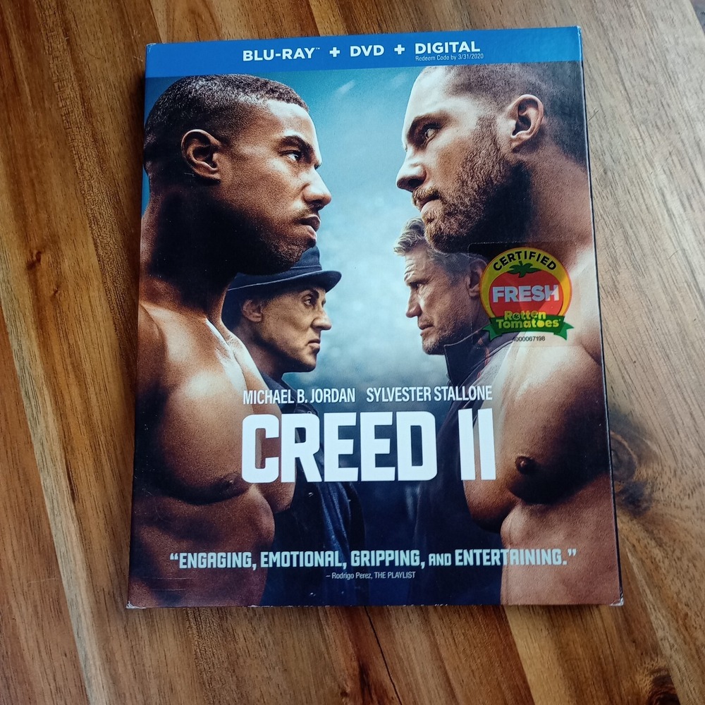 Creed 2 (Blu-ray, 2018) w/ DVD & Digital & Slipcover - BRAND NEW SEALED